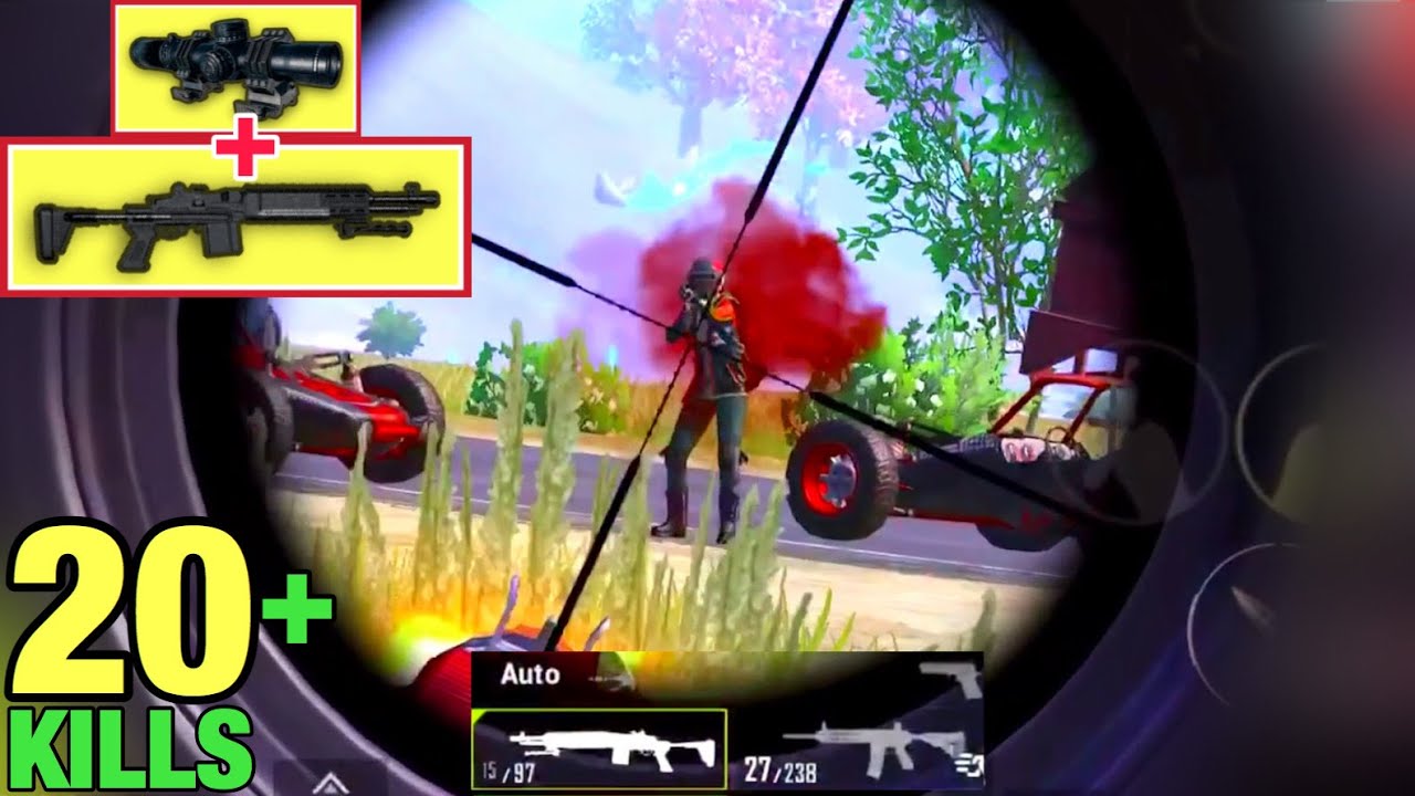 BEST COMBO MK14 + 8X SCOPE | PUBG MOBILE | TACAZ