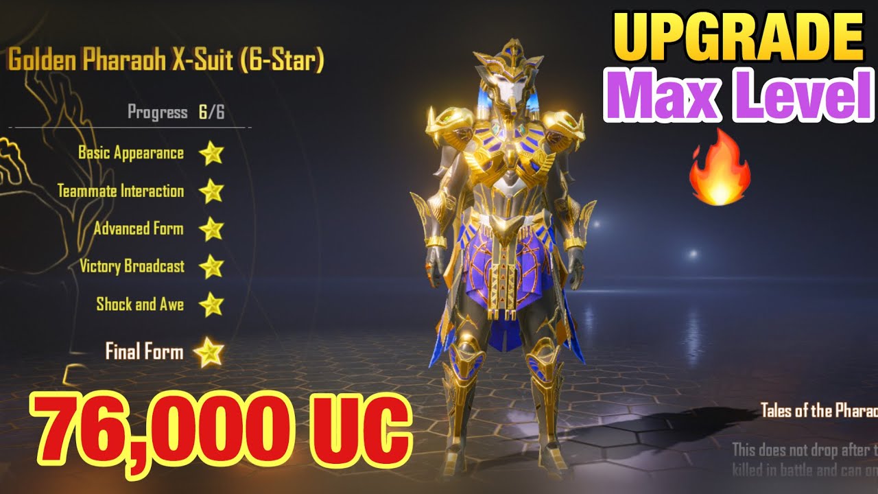 I Spent 76,233 UC For Upgrade PHARAOH to Max Level | PUBG MOBILE | TACAZ