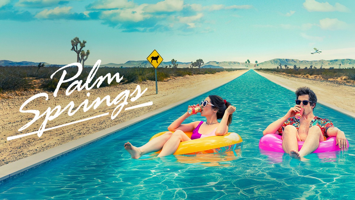 "PALM SPRINGS" pt 1 / comedy, sci-fi / 2020 / Andy Samberg, Cristin Milioti, JK Simmons